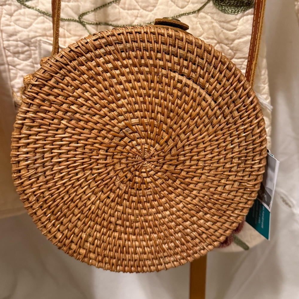 Boho rattan Crossbody bag